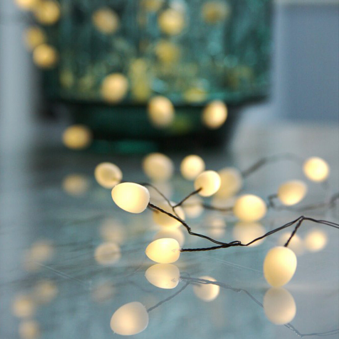 Lichterkette «Teardrop opaque»