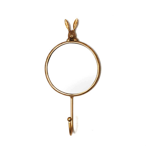 Hasenwandspiegel mit Haken
