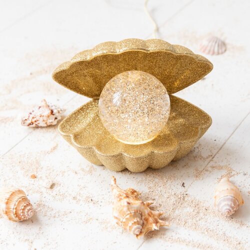 Muschellampe «goldglitter»