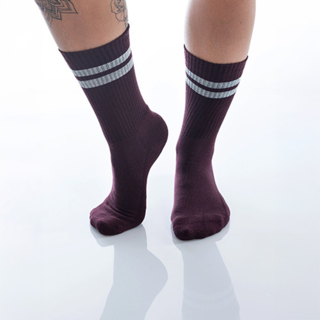 Dailysocks Dailysocks «Berry» bordeaux-silver