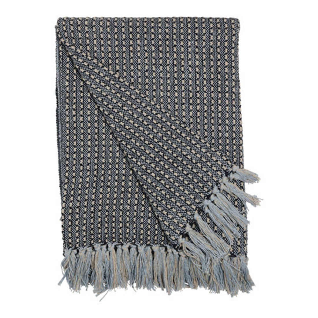 Tagesdecke gestreift marineblau