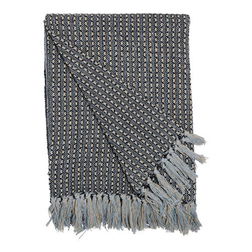 Tagesdecke gestreift marineblau