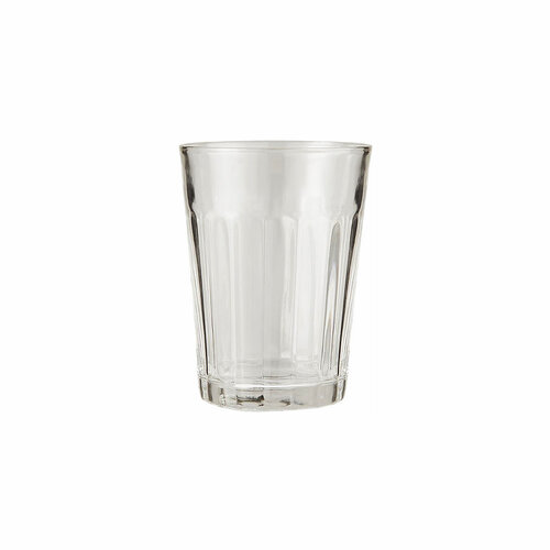 Trinklas oder Teelicht mit Rillen