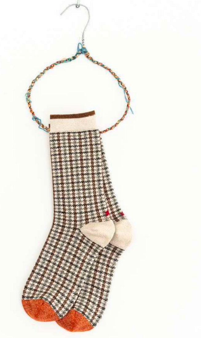 Hop Socks 36-42 «Pata de gallo» rosa