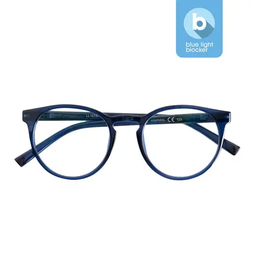 looplabb. Lesebrille «Papillon» marrineblau blaulicht blocker
