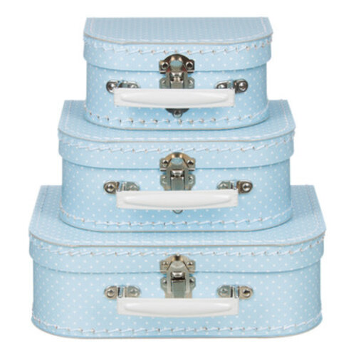 Koffer «Minidots» hellblau