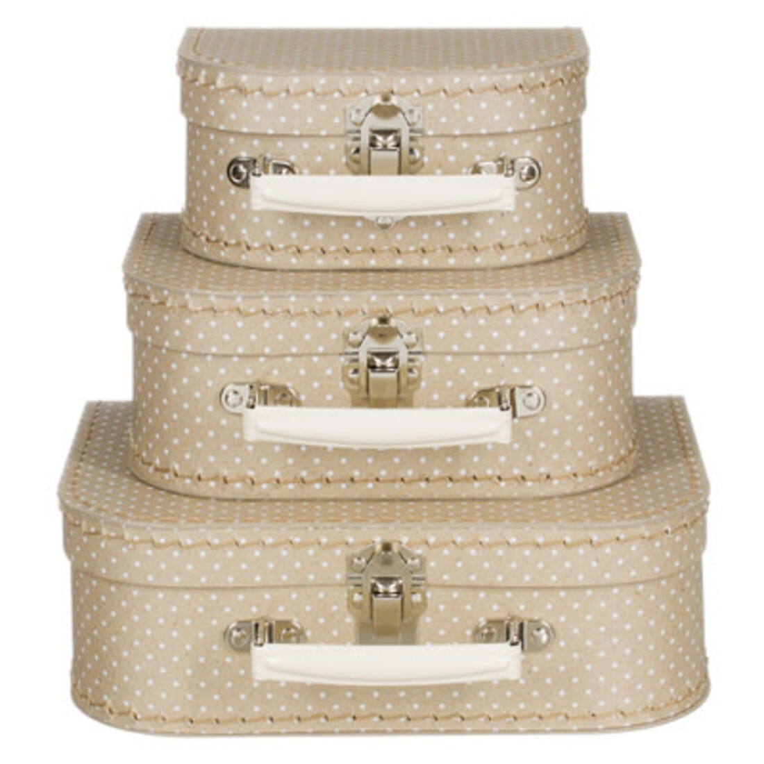 Koffer «Minidots» natur