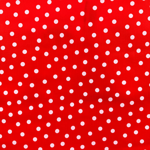 Wachstuch «Polkadot» weiss-rot