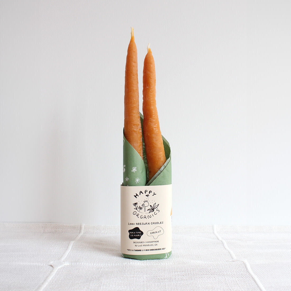 Happy Organics Bienenwachskerzen «happy carrots»