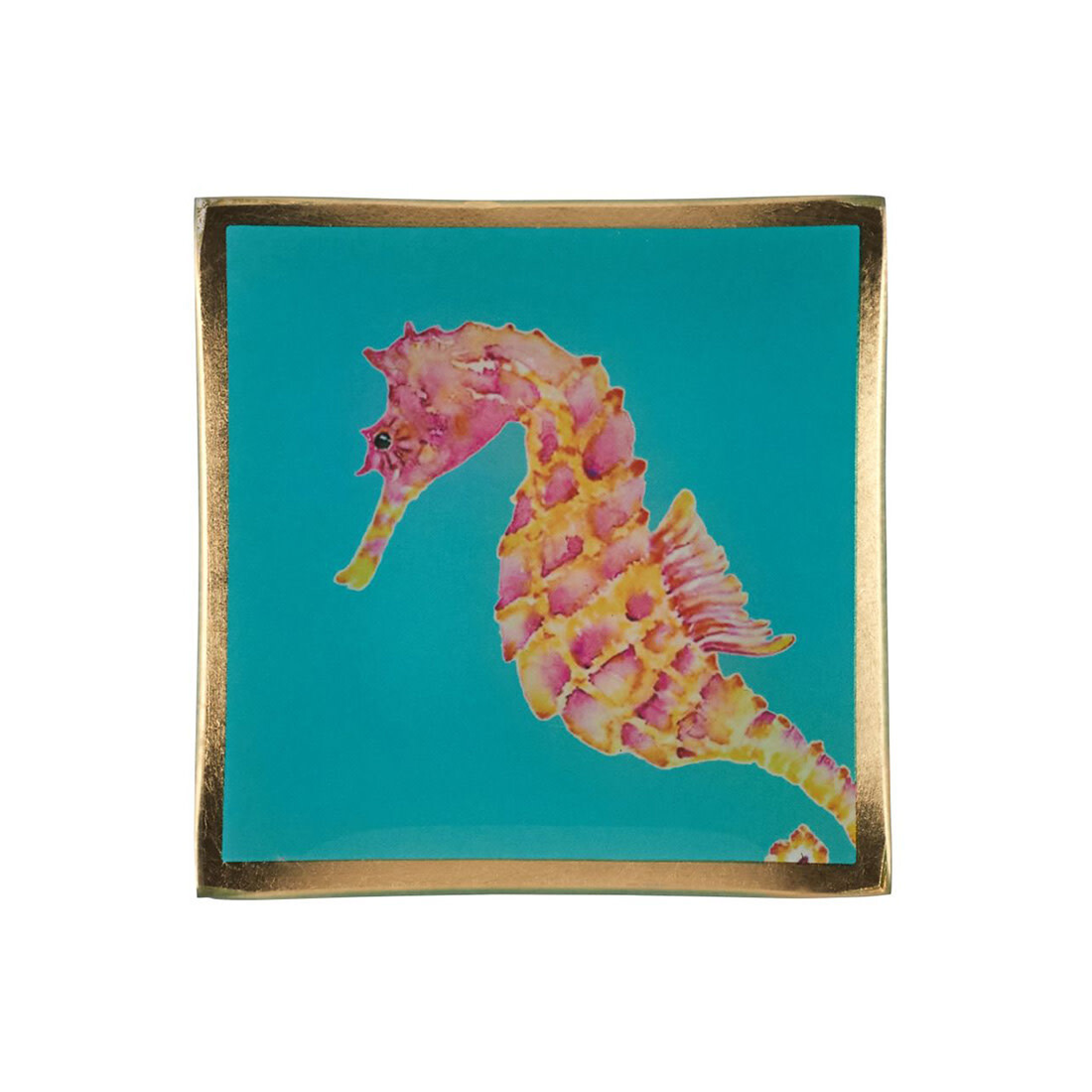 Fröhliches Seepferdchen Glasteller