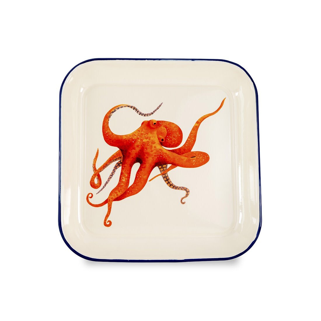 LifestyleWD Emailliertes Tablett Oktopus