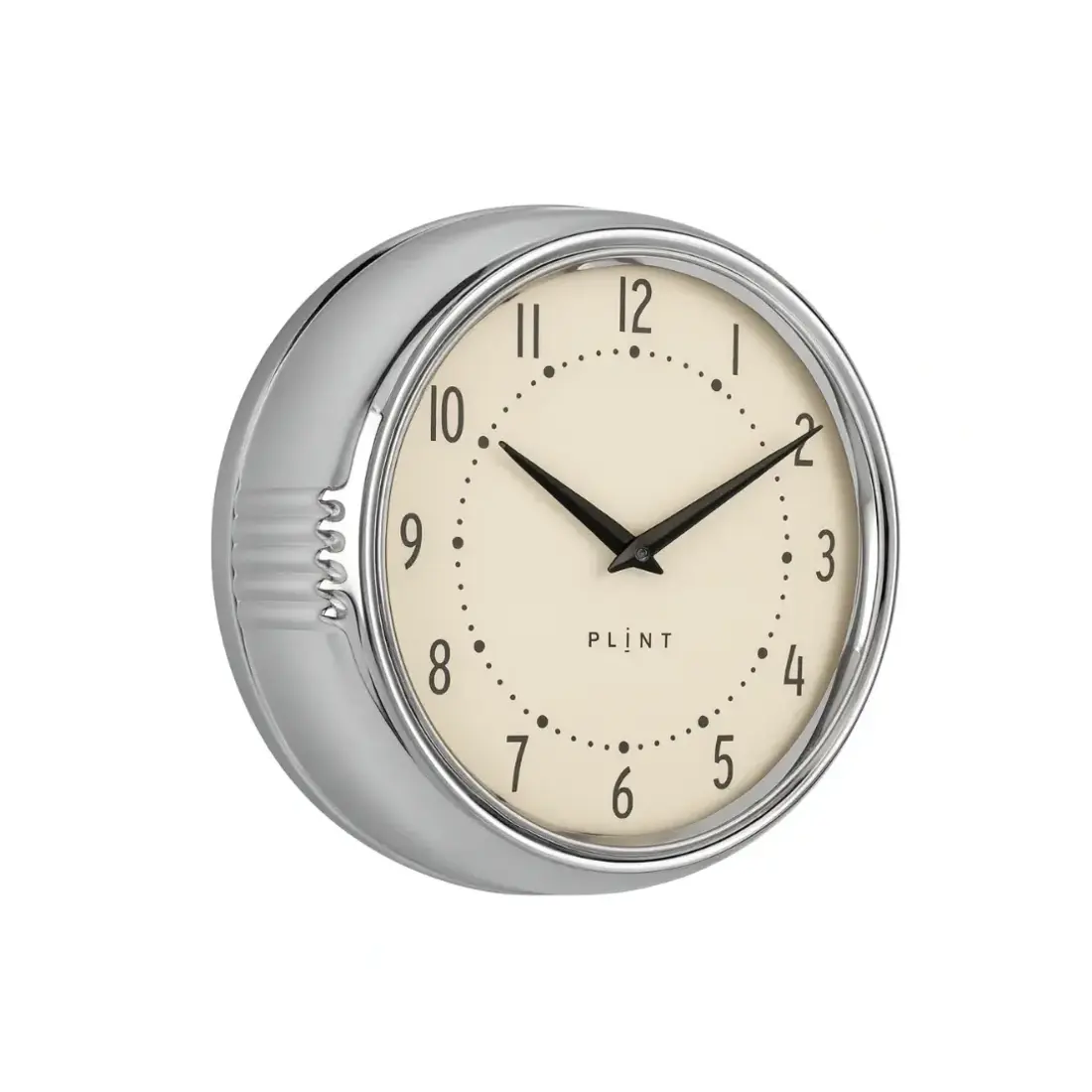 Wanduhr Plint chrom