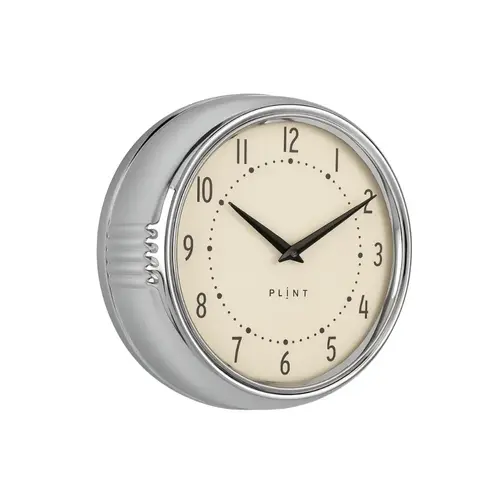 Wanduhr Plint chrom