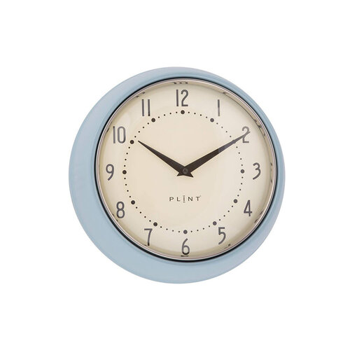Wanduhr Plint eisblau
