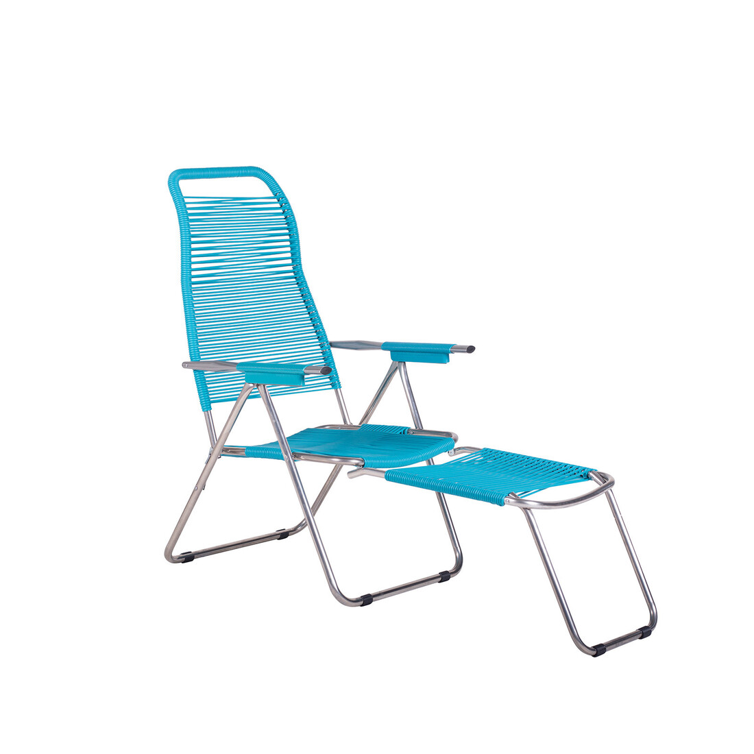 Fiam Liegestuhl «Spaghetti» teal-blue