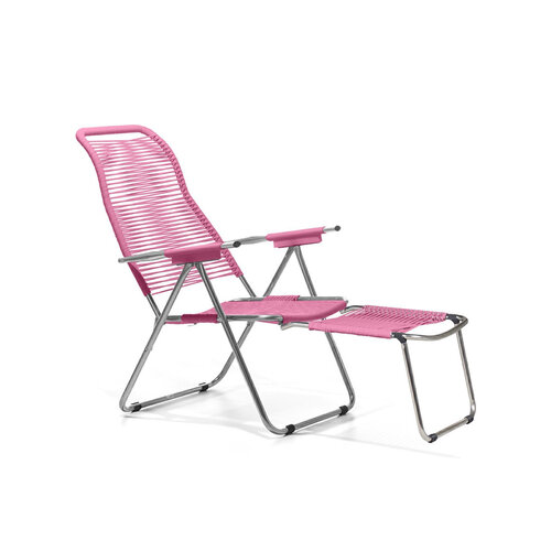 Fiam Liegestuhl «Spaghetti» rosa