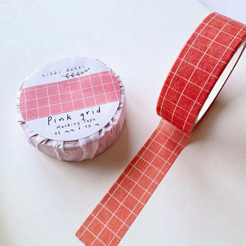 nikki dotti Washi Tape «Rosa Gitter»