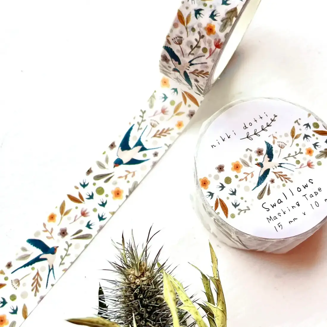 nikki dotti Washi Tape «Schwalben»