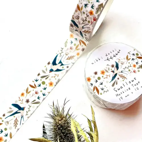 nikki dotti Washi Tape «Schwalben»