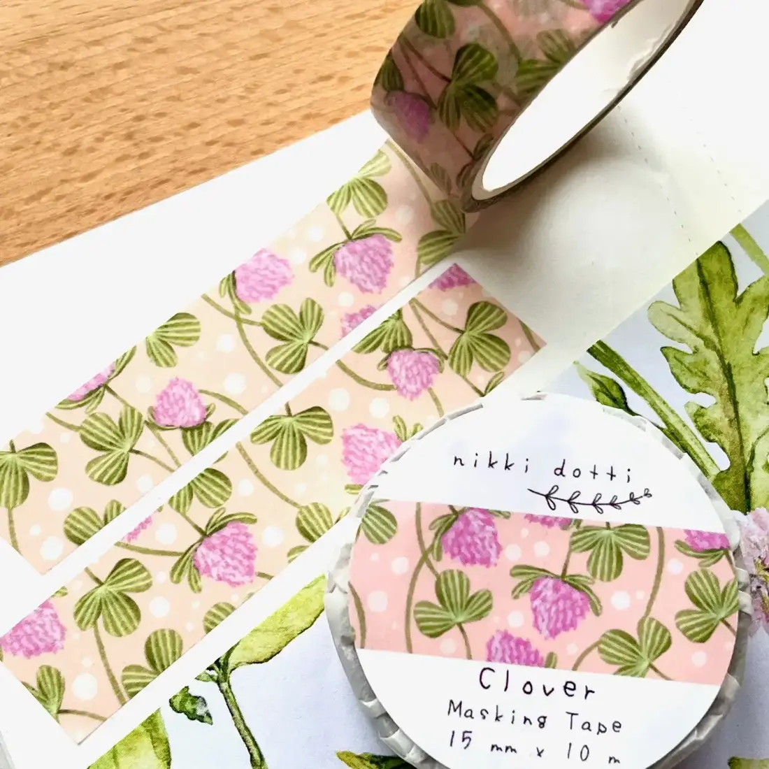 nikki dotti Washi Tape «Kleeblatt»