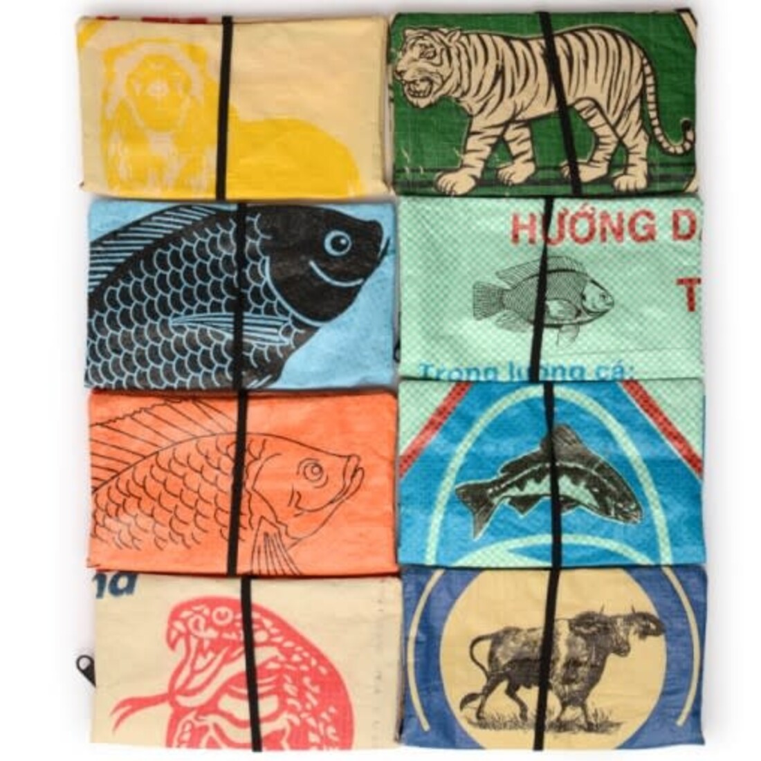 Tabakbeutel Tiger Upcycling