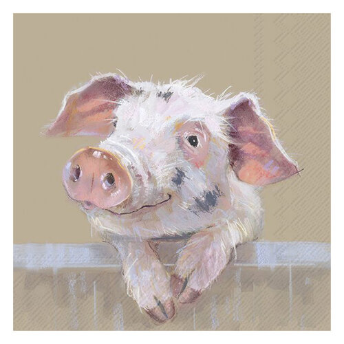 Ihr Papierservietten «Pig Ruffy»