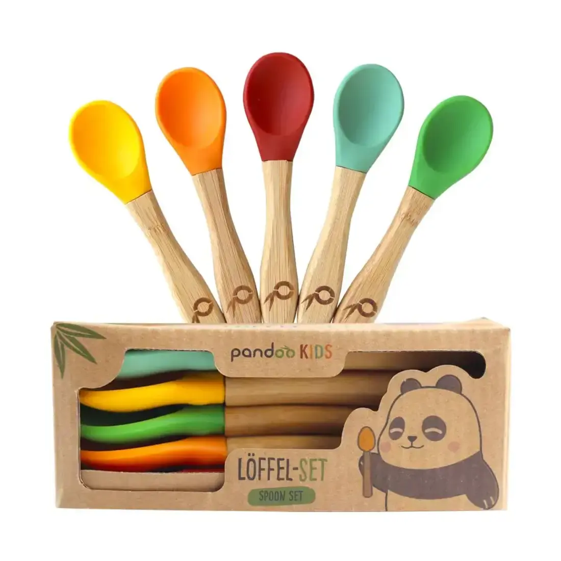pandoo Kinderlöffel-Set aus Bambus