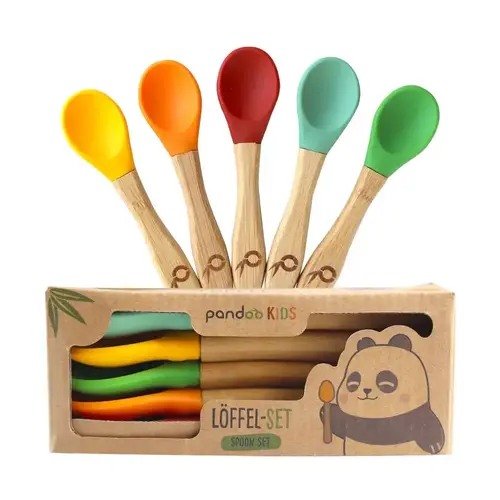 pandoo Kinderlöffel-Set aus Bambus