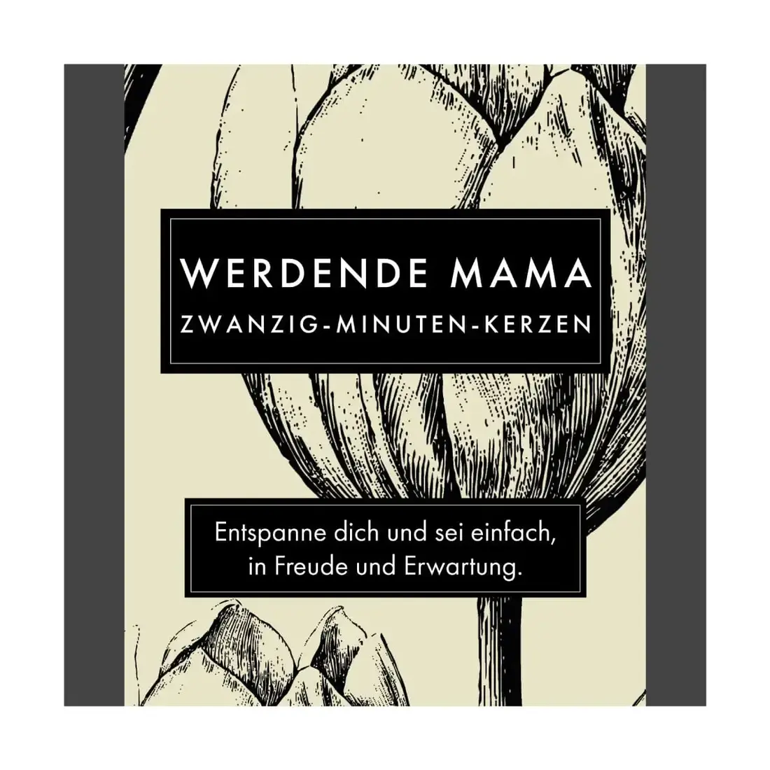 Cotton & Grey Zwanzig Minuten Kerzen - Werdende Mama