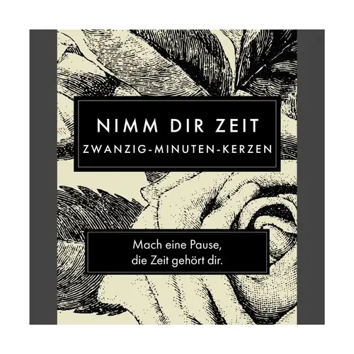 Cotton & Grey Zwanzig Minuten Kerzen - Nimm dir Zeit