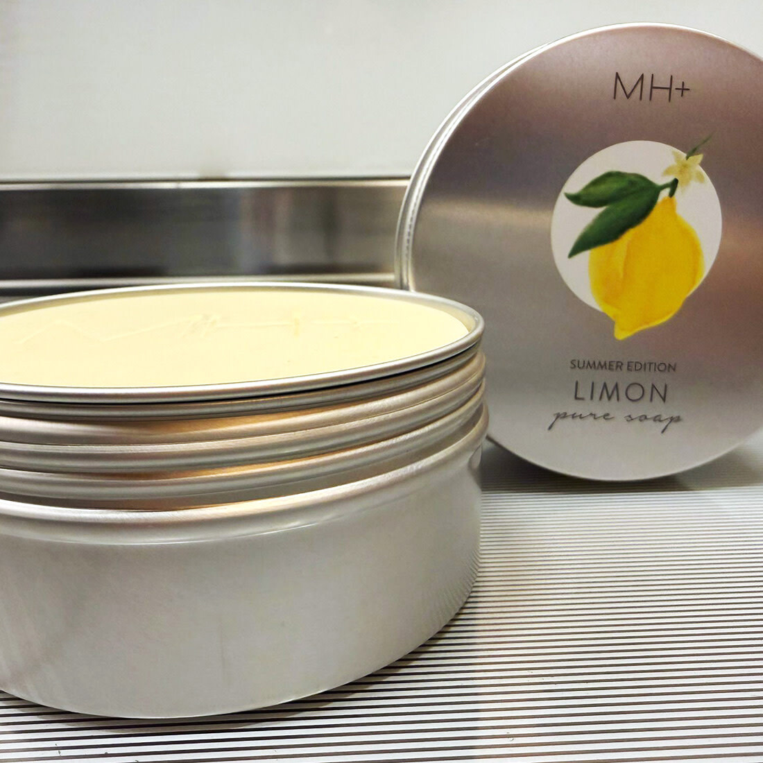Seifen Manufaktur N° Sommer Spezial: Seife Limon mit Abtropfschale