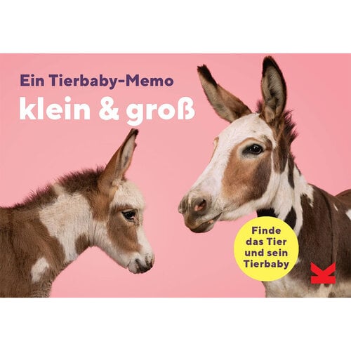 klein und gross Ein Tierbaby Memo