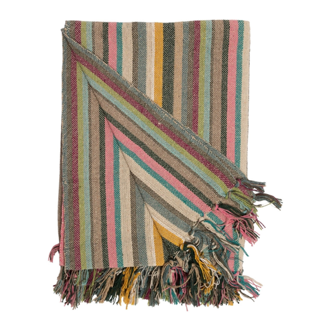 Tagesdecke gestreift grün