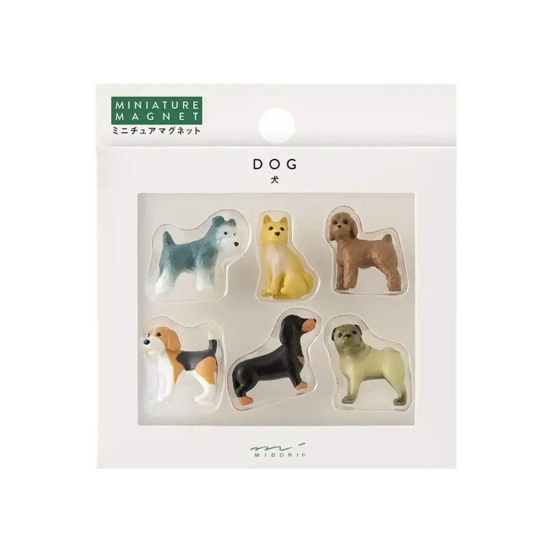 MIDORI Mini Magnete Hunde