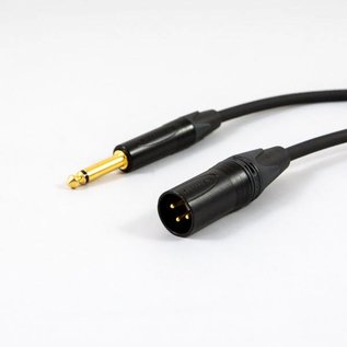 Jack - XLR male kabel, verguld