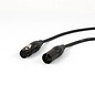 DMX XLR female - XLR male 5 pins, 3 aderige kabel