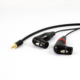 Mini-jack - 2x XLR female haaks