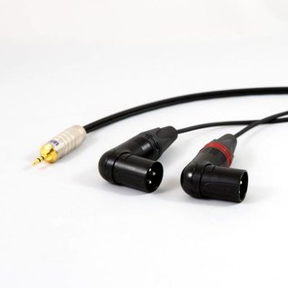 Tasker mini-jack - 2x XLR male haaks