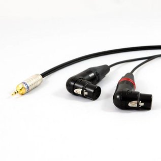 Tasker mini-jack - 2x XLR female haaks