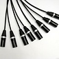 8 kanaals analoge multikabel - 4x XLR female + 4x XLR male