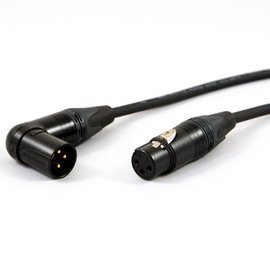 Microfoonkabel C128, XLR female - XLR male haaks, verguld