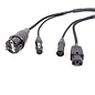 Combikabel XLR female + Schuko male -> XLR male + IEC apparaatstekker