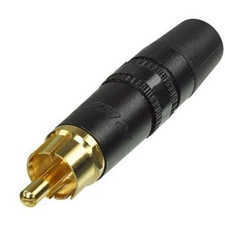 Rean NYS373-0 RCA plug zwart