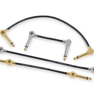 RockBoard PatchWorks Solderless Patch Cable Set met 10 pluggen (chroom)