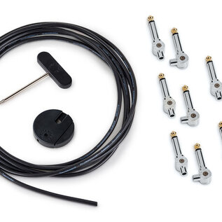 RockBoard PatchWorks Solderless Patch Cable Set met 10 pluggen (chroom)