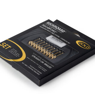 RockBoard PatchWorks Solderless Patch Cable Set met 10 pluggen (goud)