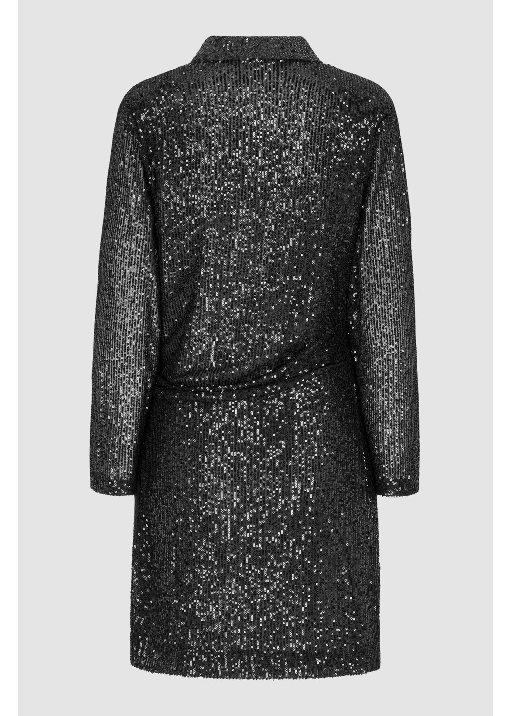 SEQUIN WRAP DRESS