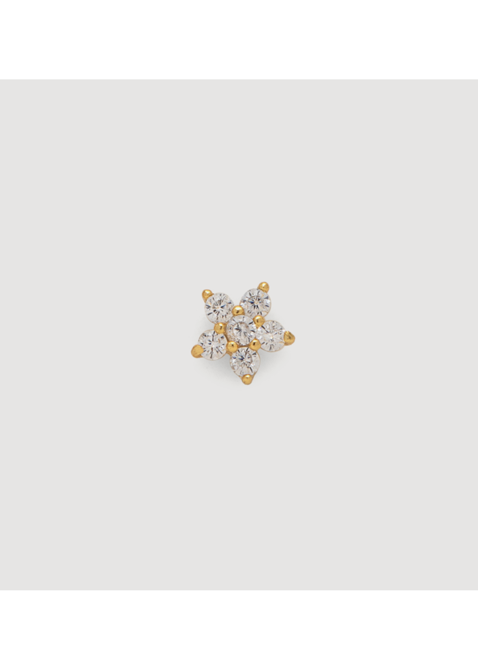 Jolie Flower Strass Gold