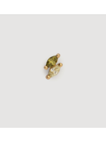 Jolie Marquise Olivine Earring Gold