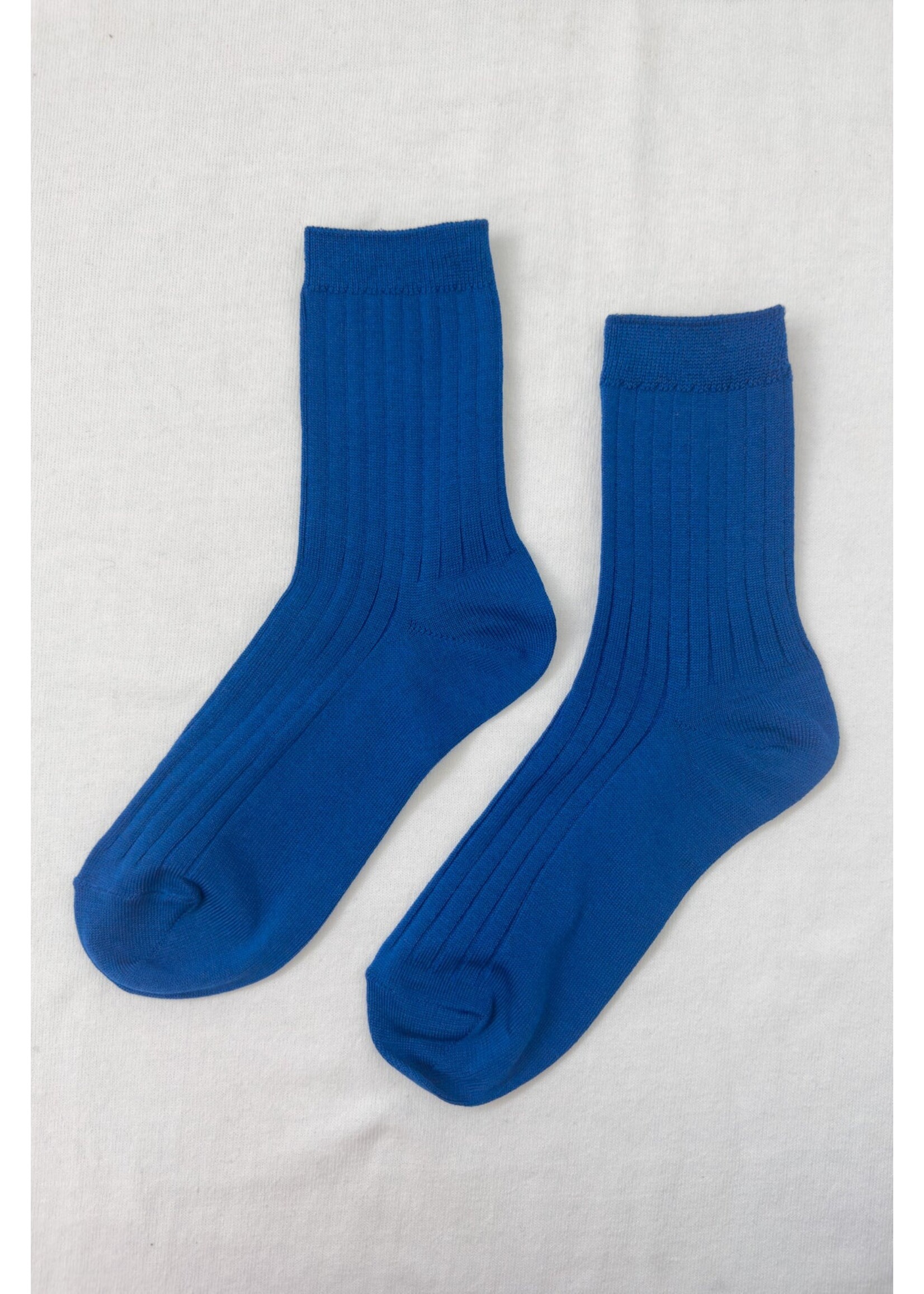 HER SOCKS COBALT